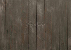 Aperturee - Retro Dark Grey Dirty Wood Texture Rubber Floor Mat