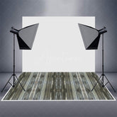 Aperturee - Deep Grey Vertical Texture Wood Rubber Floor Mat