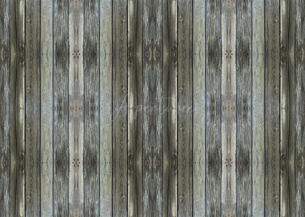 Aperturee - Deep Grey Vertical Texture Wood Rubber Floor Mat