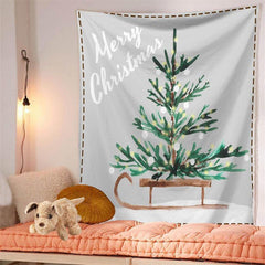 Aperturee - Decoration Christmas Floral Still Life Wall Tapestry