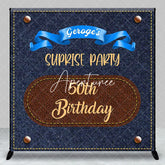 Aperturee - Denim Surprise Party Custom 50th Birthday Backdrop