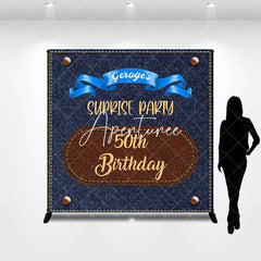Aperturee - Denim Surprise Party Custom 50th Birthday Backdrop