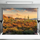 Aperturee - Desert Cactus Meadow Natural Landscape Backdrop