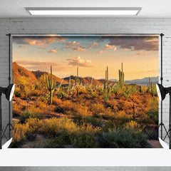Aperturee - Desert Cactus Meadow Natural Landscape Backdrop