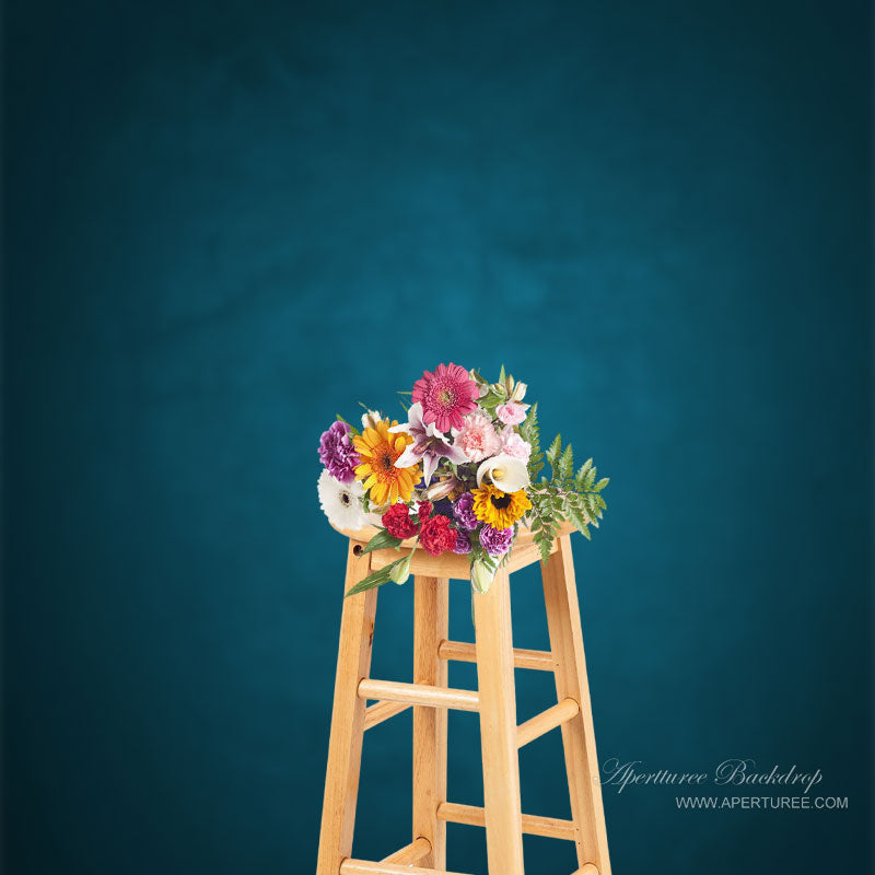 Aperturee - Dim Navy Vlue Abstract Texture Backdrop For Photo Booth