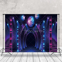 Aperturee - Disco Shiny Light Ball Dancing Party Photo Backdrop