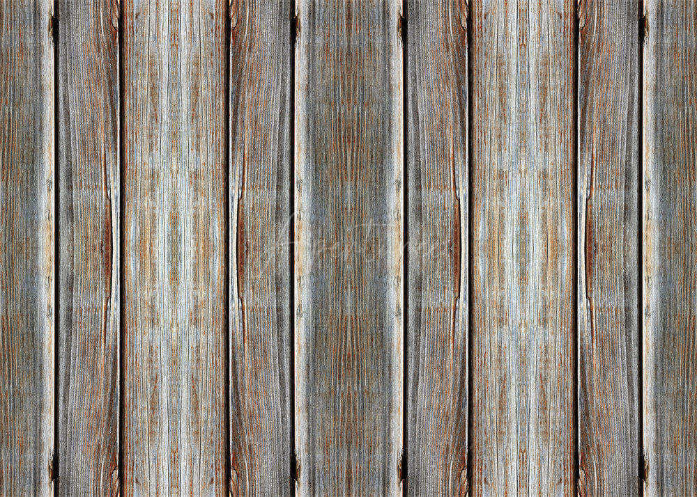 Aperturee - Vertical Texture Distressed Wood Rubber Floor Mat