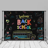 Aperturee - Drawing Bus Welcome Back To School Photo Backdrop