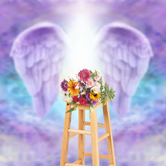 Aperturee - Dreamy Feather Wings Heaven Holy Funeral Backdrop