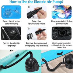 Aperturee - Electric Inflatables Quick Air Mattress Balloon Pump