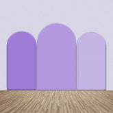 Aperturee - Elegant Purple Color One Sided Arch Backdrop Kit