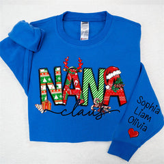 Aperturee - Elk Cherry Nana Claus Custom Christmas Sweatshirt