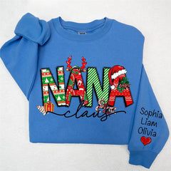 Aperturee - Elk Cherry Nana Claus Custom Christmas Sweatshirt