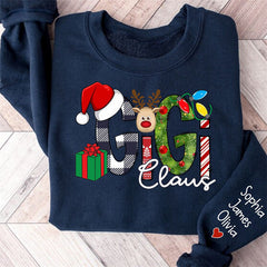 Aperturee - Elk Gift Grandma Kids Custom Christmas Sweatshirt