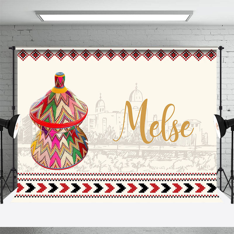 Aperturee - Ethioian Culture Melse Blanket Wedding Backdrop