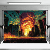 Aperturee - Explosion On Fire City?High-Rise Backdrop For Party