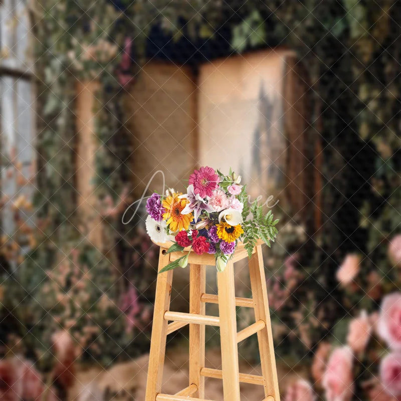 Aperturee - Fairy Tale Castle Book Story Window Spring Backdrop