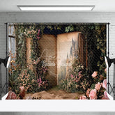 Aperturee - Fairy Tale Castle Book Story Window Spring Backdrop