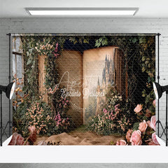 Aperturee - Fairy Tale Castle Book Story Window Spring Backdrop