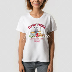 Aperturee - Family Reunion Cartoon Picnic Ant Custom T-Shirt