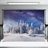 Aperturee - Fantasy Galaxy Cedar Landscape Photography Backdrop
