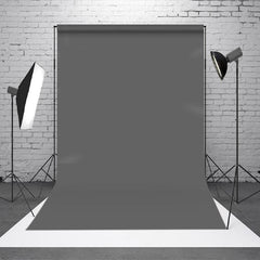 Aperturee - Fashion Simple Solid Gray Photo Studio Backdrop