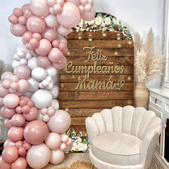 Aperturee - Feliz Cumpleanos Mama Mothers Day Arch Backdrop