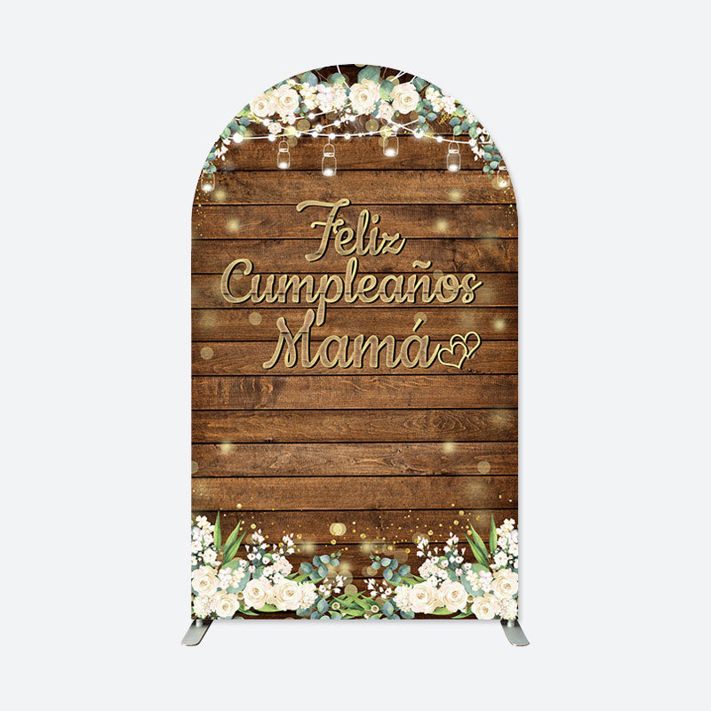 Aperturee - Feliz Cumpleanos Mama Mothers Day Arch Backdrop
