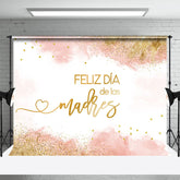 Aperturee - Feliz Dia De Madre Pink Gold Mothers Day Backdrop