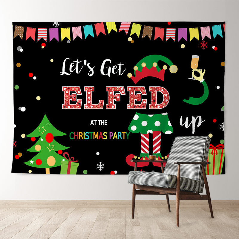 Aperturee - Fiesta Clown Merry Christmas Backdrop For Holiday