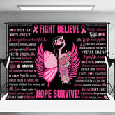 Aperturee - Fight Believe Hope Survive Positive Slogans Backdrop