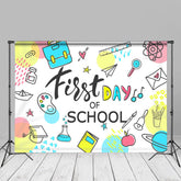 Aperturee - First Day Bag Magnifier Book Back To School Backdrop