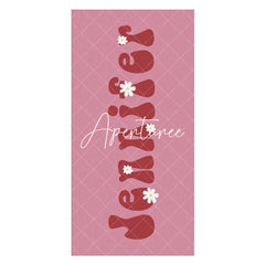 Aperturee - Floral Custom Name Summer Beach Towel for Kids