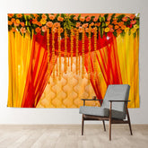 Aperturee - Floral Fiesta Celebration Happy New Year Backdrop