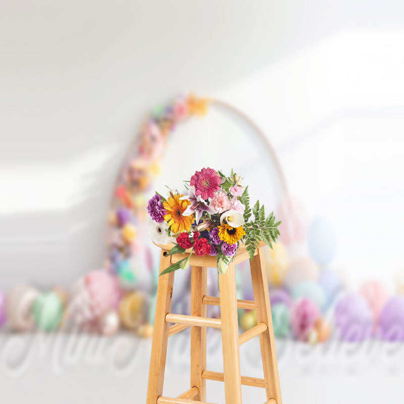 Aperturee - Floral Paper Ball Rabbit Craft Photography Backdrop