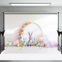 Aperturee - Floral Paper Ball Rabbit Craft Photography Backdrop