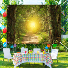 Aperturee - Floral Path Spring Mysterious Dense Forest Backdrop
