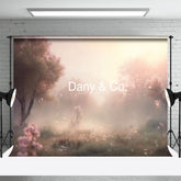 Aperturee - Foggy Jungle Bubbles Spring Photography Backdrop