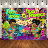 Aperturee - Fresh Prince Or Princess 90s Themed Baby Shower Backdrop