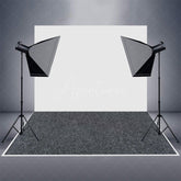 Aperturee - Matte Black Frosted Simple Texture Rubber Floor Mat