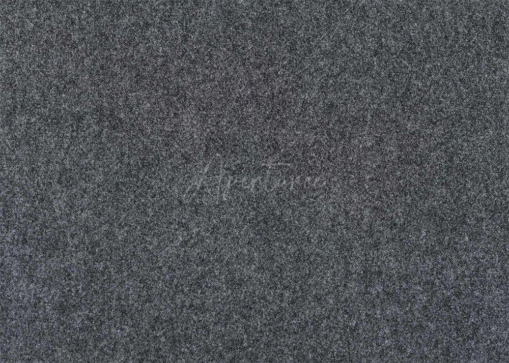 Aperturee - Matte Black Frosted Simple Texture Rubber Floor Mat