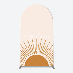 Aperturee - Galaxy Boho Sunrise Baby Shower Arch Backdrop Kit