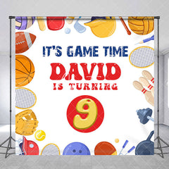 Aperturee - Game Time Turing One Boy Custom Birthday Backdrop