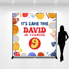 Aperturee - Game Time Turing One Boy Custom Birthday Backdrop