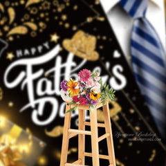 Aperturee - Gentleman Suit Gold Gift Fathers Day Backdrop Diy