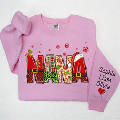 Aperturee - Gingerbread Santa Nana Custom Christmas Sweatshirt