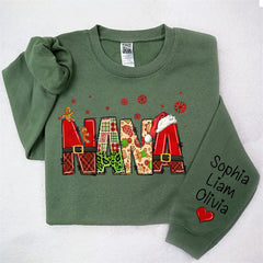 Aperturee - Gingerbread Santa Nana Custom Christmas Sweatshirt