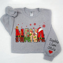 Aperturee - Gingerbread Santa Nana Custom Christmas Sweatshirt