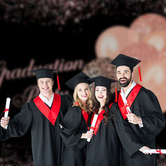 Aperturee - Glitter Balloons Black Grad Backdrop For Photography