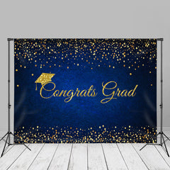 Aperturee - Glitter Blue Congrats Grad Photoshoot Backdrop